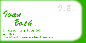 ivan both business card